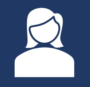 Piktogramm einer weiblichen Person als Platzhalter für ein Foto