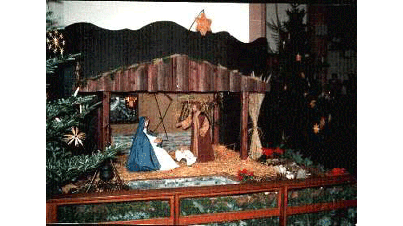 Krippe in der Kirche Herz Jesu Oberhausen Sterkrade aus dem Jahre 1992