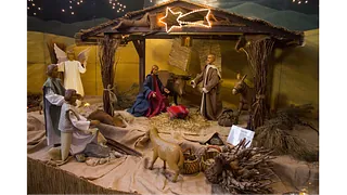 Krippe in der Kirche Herz Jesu Oberhausen Sterkrade aus dem Jahre 2019