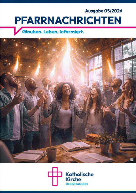 Titelblatt der Ausgabe 2026_01 der Pfarrnachrichten der Stadtpfarrei Oberhausen