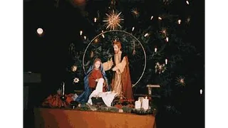 Krippendarstellung in der Kirche Herz Jesu Oberhausen Sterkrade vor ddem Jahr 1992