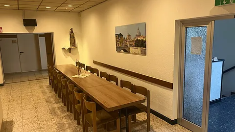 Eingangsbereich im Gemeindeheim Herz Jesu Sterkrade in Oberhausen