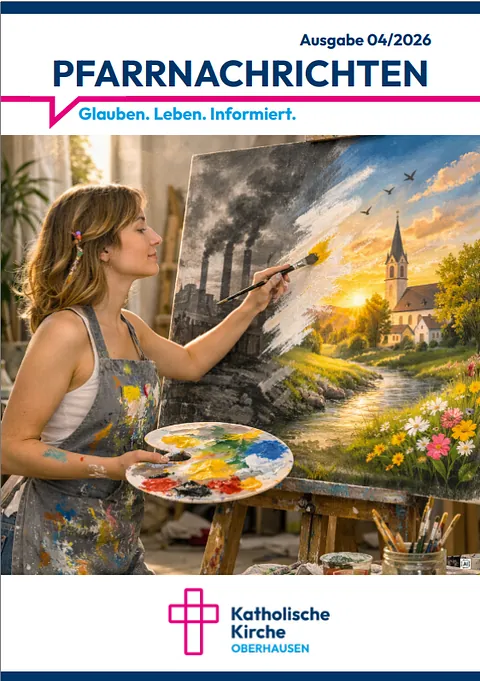 Titelblatt der Ausgabe 2026_01 der Pfarrnachrichten der Stadtpfarrei Oberhausen
